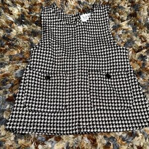 Nicole Miller New York houndstooth baby dress 0–3M classic black white